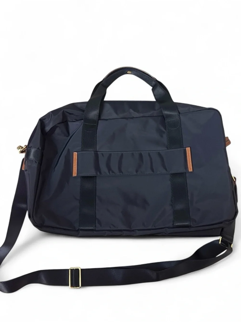 Bric's Nylon Leather Carry-On Boarding Duffle Bag Marine Blue